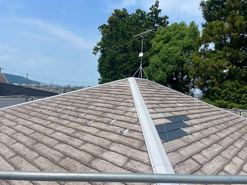 犬上郡豊郷町H様邸 屋根瓦差し替え後
