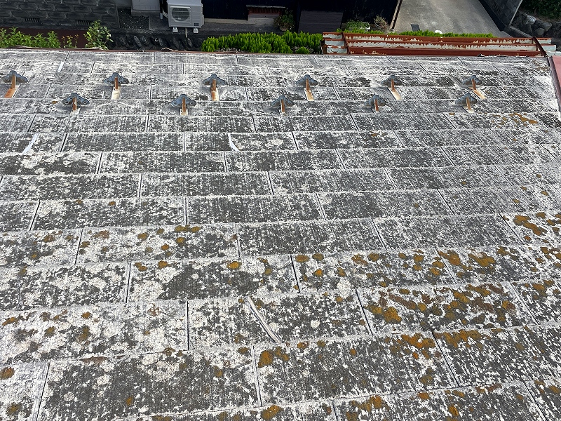 長浜市の住宅の屋根を塗装する前