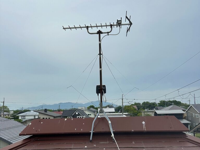 テレビアンテナワイヤー張り替え工事施工後
