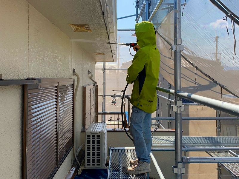 東近江市Y様邸 外壁高圧洗浄