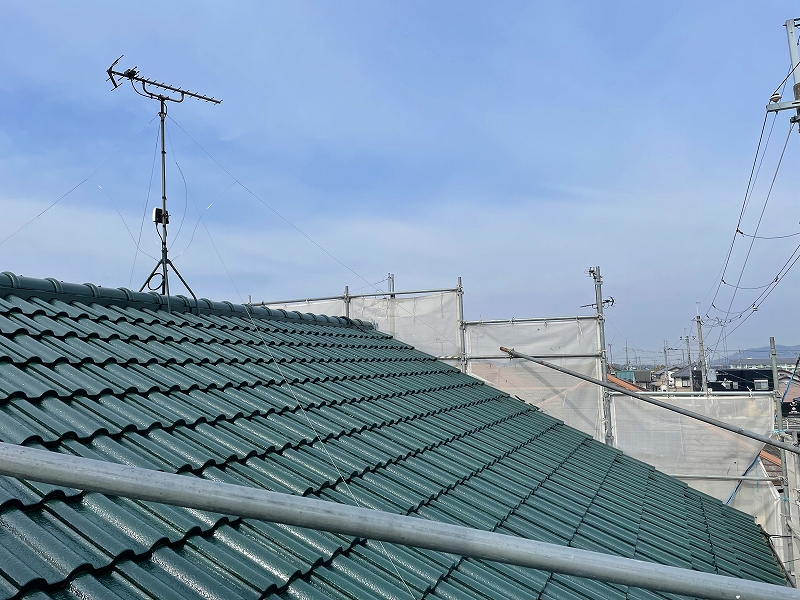 犬上郡豊郷町K様邸 屋根施工完了