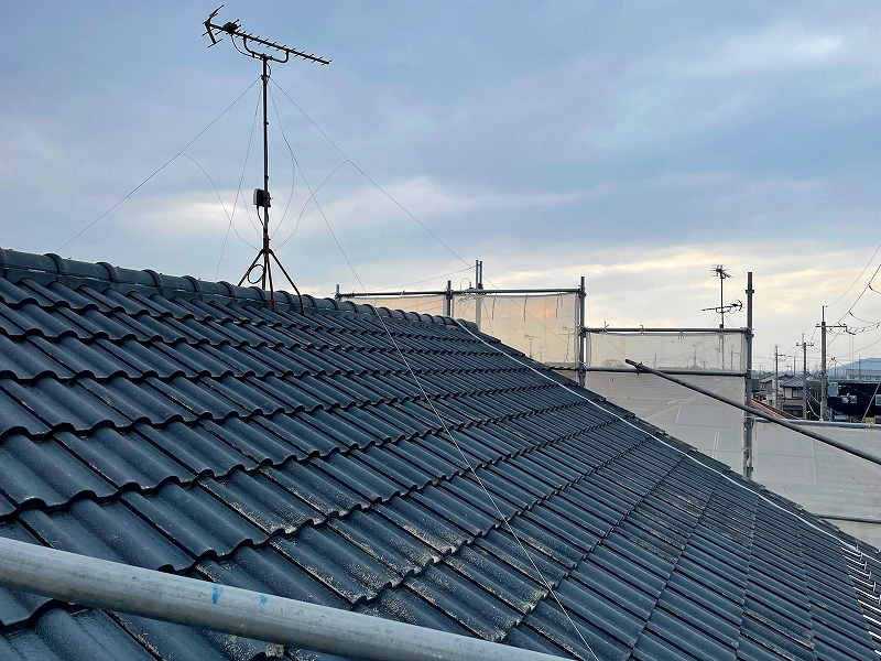 犬上郡豊郷町K様邸 屋根塗り替え前