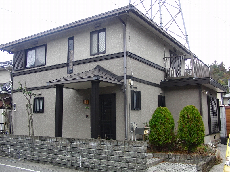 近江八幡市O様邸 屋根外壁塗装施工前