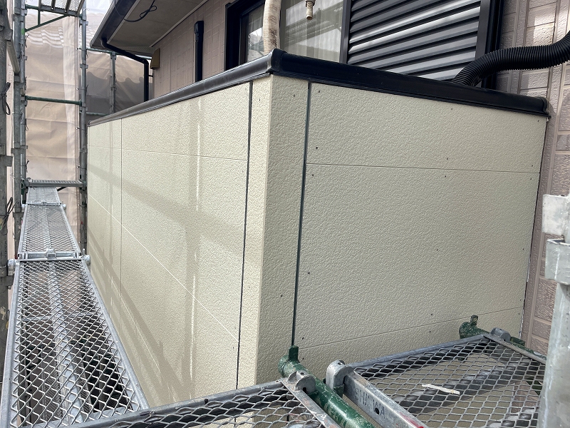 貼り替えしたベランダの外壁
