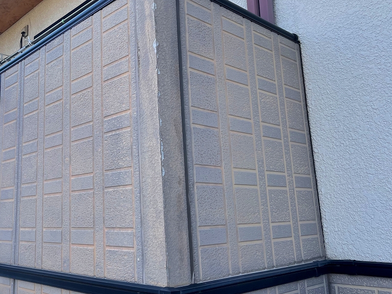 ベランダ外壁の出隅
