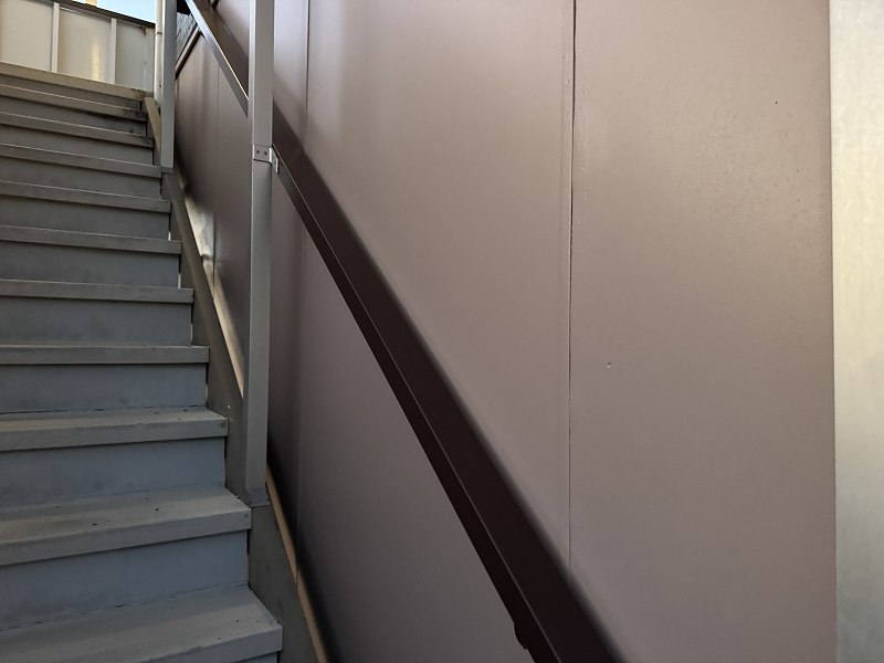 鉄骨上塗り完了