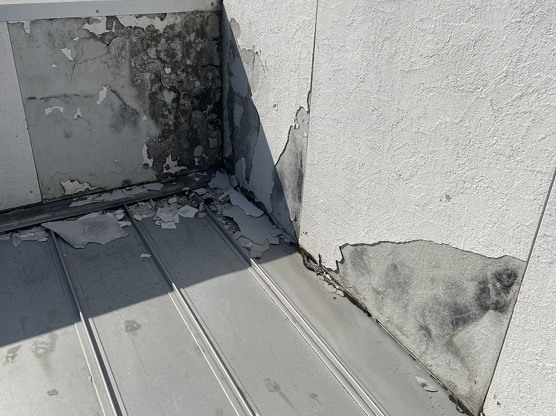 凍害にあった外壁