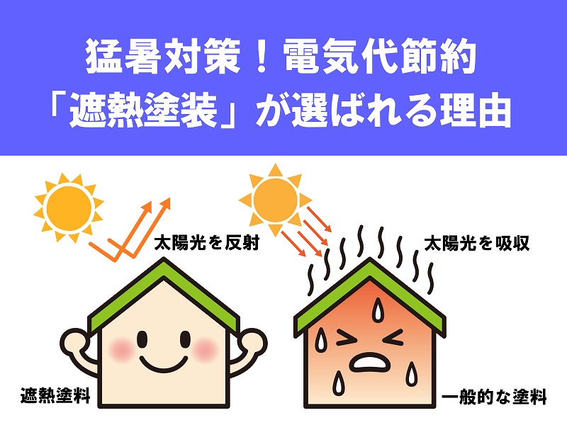 猛暑対策！室内温度を下げて電気代も賢く節約できる『遮熱塗装』が今、選ばれている理由とは？