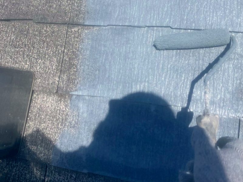 彦根市Ｔ様邸 屋根下塗り中