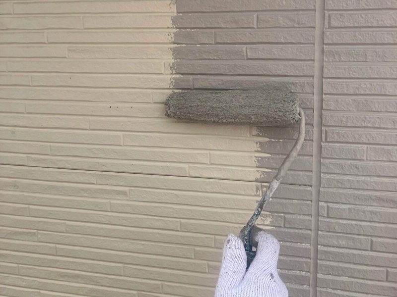 彦根市Ｔ様邸 外壁中塗り中