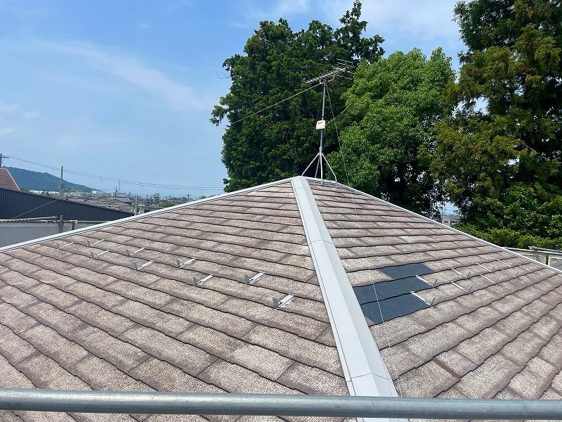 犬上郡豊郷町H様邸 屋根瓦差し替え後