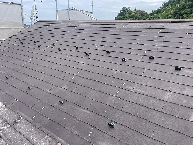 彦根市の住宅で雪止め設置後の仕上がり