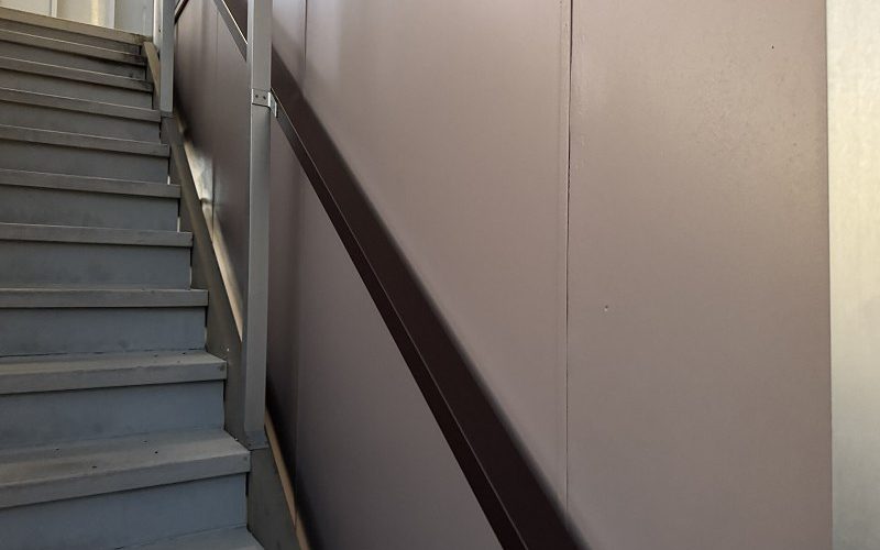 鉄骨上塗り完了